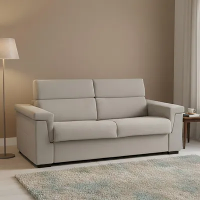 Immagine prodotto di Benedetto - Divano Letto 3 Posti, 225x95 cm Beige, Sfoderabile Italy