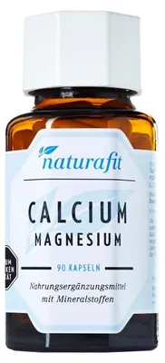 Produktbild von naturafit Calcium Magnesium Kapseln, 90 St. Kapseln