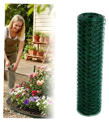 Produktbild von Hühnerdrahtzaun, 40, 6 x 497 cm, Maschenware, Stoffnetz für Garten- und Bastelprojekte