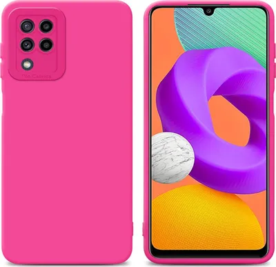 Produktbild von Cadorabo Hülle für Samsung Galaxy M22 / M32 4G Schutz Hülle in Pink TPU Silikon Etui Case Handyhülle
