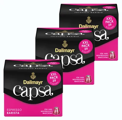 Produktbild von Dallmayr Capsa Espresso Barista XXL Kaffeekapseln, 39 Kapseln