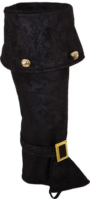 Produktbild von Weihnachtstulpen schwarz mit Glöckchen