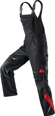 Produktbild von Kübler Pulsschlag Latzhose schwarz/mittelrot Gr. 62