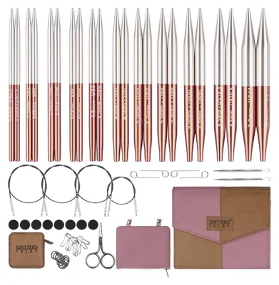 Ineinandersteckbares Nadel-Set 4" (10cm), 11 Paar, 5 Kabel, Zubehör