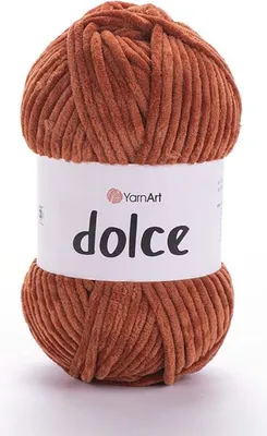 Produktbild von YarnArt Dolce 793 Cegła - Weich & Plüschig, Ideal für Kinderprojekte