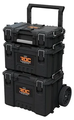 Produktbild von Werkzeugkoffer - Trolley mit Rollen - Kunststoff - Organizer mit Fächern - Für Werkstatt