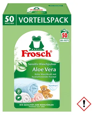 Obrázek produktu pro Frosch Aloe Vera Sensitive prací prášek 3300g