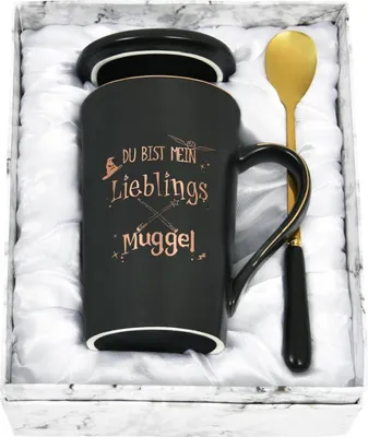 Image de Mug cadeau rigolo - Tu es mon moldu préféré, Idée cadeau de Noël 400ml Noir