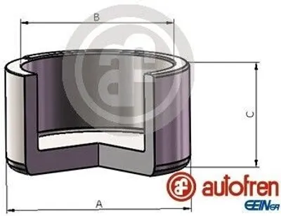 Produktbild von AUTOFREN SEINSA Bremssattel-Kolben für AUDI A6 Avant (4F5, C6) 30mm Stahl