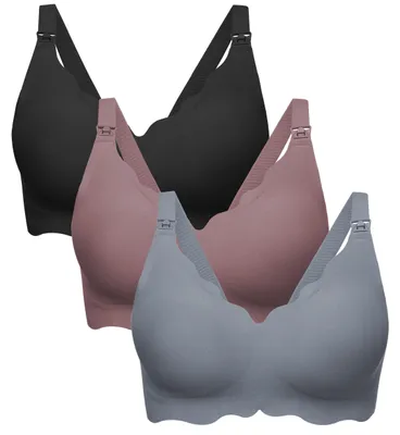 Produktbild von Elzusha – 3er-Set nahtlose Still-BHs für Damen