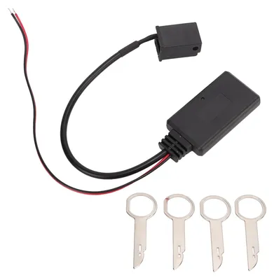 Image de Adaptateur Bluetooth pour voiture, câble audio stéréo auxiliaire de remplacement pour Ford Mondeo MK3 et Focus 2 MK2