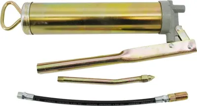 Image de ELMAX | pompe à graisse, 400ml, poignée pistolet, graissage, pompe à graisse à levier, pompe à graisse avec 2 buses