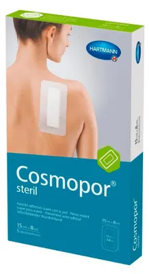 Produktbild von 20x Hartmann Cosmopor® Steril Wundverband - 5 Stück - 15 x 8 cm | Packung (5 Stück)