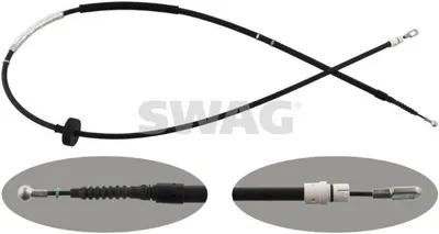 Produktbild von SWAG Handbremsseil Seilzug Feststellbremse für AUDI A4 Avant (8ED, B7) Hinten Links 30 94 8304