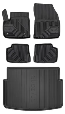Produktbild von Gummimatten + Kofferraumwanne für Alfa Romeo Junior Elettrica 2024- (SUV/Crossover, unterer Ladeboden) – Schwarz, passgenau – Wielganizator