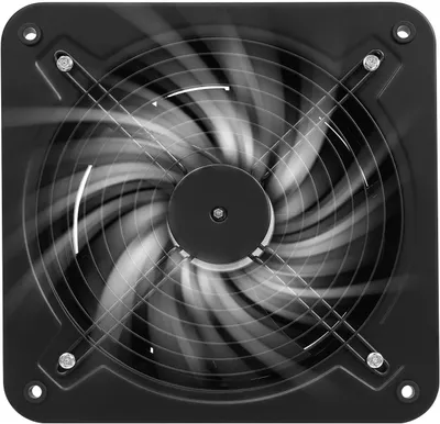 Produktbild von Industrieller Abluftventilator - Axial Wand-/Fensterventilator 300 mm - 2677 m³/h Luftleistung - 150 W - 220 V - Leise - Schwarz