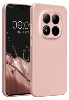 Produktbild von kwmobile Handyhülle für Xiaomi Redmi Note 15 Pro 5G Hülle - weiche Silikon Case metallisch schimmernd - Schutzhülle Cover - Metallic Rosegold