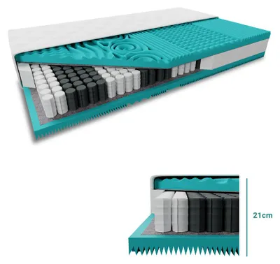 Produktbild von Taschenfederkernmatratze MASS COMFORT 21 cm 160 x 200 cm Matratzenschutz: OHNE Matratzenschoner