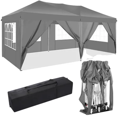 Obrázok produktu pre Pavilón, odolný materiál, jednoduchá montáž, sivá farba