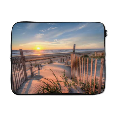 Produktbild von MuchoWow® Laptop Hülle 15 Zoll Strand - Meer - Düne - Sonnenuntergang - Landschaft Laptoptasche - Laptoptasche - Sleeve - Rundum-Schutz