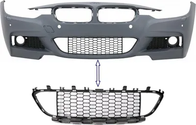 Obrázek produktu pro Středová spodní mřížka nárazníku pro BMW řady 3 F30 F31 M-Tech 2011-2019.
