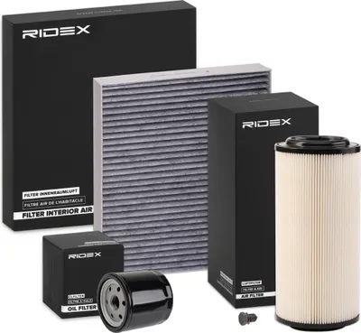 Produktbild von RIDEX Filterset Inspektionspaket Filtersatz für SEAT Leon Schrägheck (1P1) für AUDI A2 (8Z0)