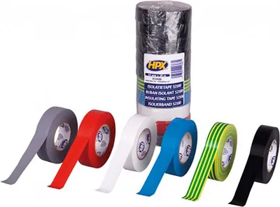 Obrázek produktu pro Izolační páska z PVC VDE - smíšená 19 mm x 20 m - sada 10 ks