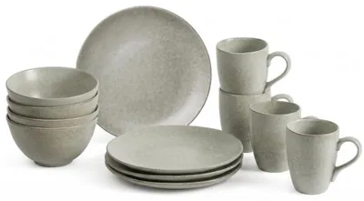 Produktbild von Broste Copenhagen Copenhagen NORDIC MARSH Frühstücksset für Vier 12tlg