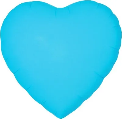 Productafbeelding van Foliënb Ballon, Hartvorm, Fluorblauw, 46 cm - Godan