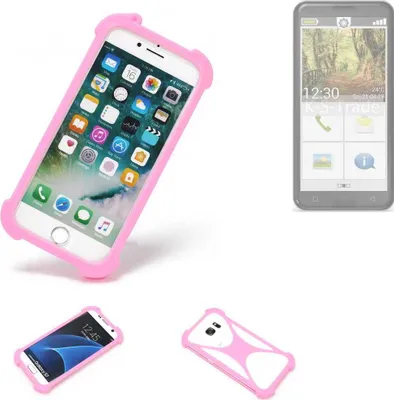 Produktbild von K-S-Trade Handy Hülle kompatibel mit Emporia Smart.3 Schutz Hülle Bumper Silikon Schutz Hülle Cover Case Silikoncase Silikonbumper TPU Softcase