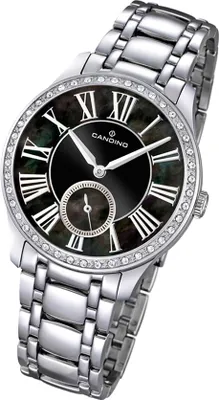Produktbild von Candino Damen Uhr Armbanduhr C4595/3 Saphirglas silber schwarz