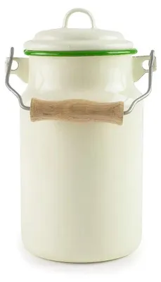 Immagine prodotto di Lattiera smaltata con bordo verde 1l