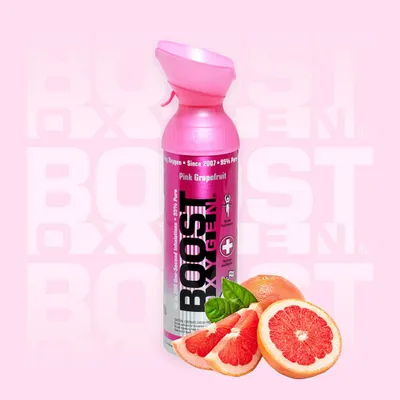 Produktbild von Zusätzlicher Sauerstoff in Dose Boost Oxygen Pink Grapefruit, klein, 3x3L