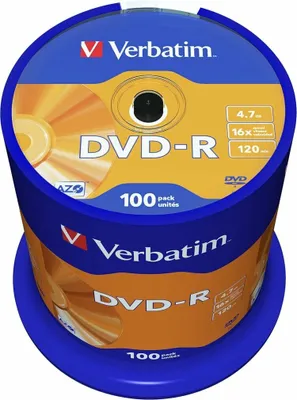 Zdjęcie produktu dla Verbatim DVD-R półprodukty 100 płyt wrzeciono