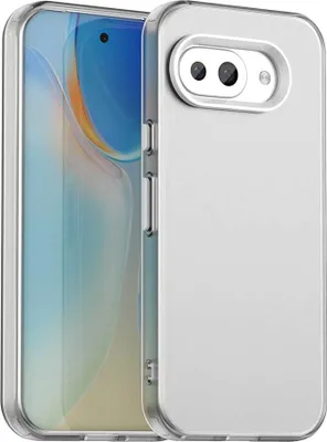 Produktbild von Handyhülle für Google Pixel 9A Schlank Durchscheinend Matt Stoßfest Schutzhülle Weiß