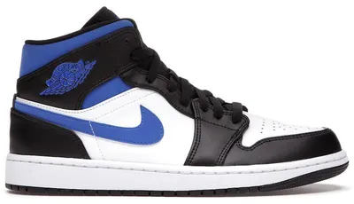 Produktbild von Jordan 1 Mid White Black Racer Blue - EU 47