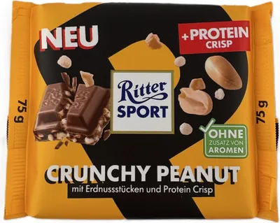 Produktbild von Ritter Sport Protein Crunchy Peanut 75g