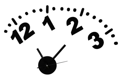 Productafbeelding van Wekker - Wandklok voor de woonkamer, wandsticker