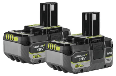 Image de RYOBI - Batterie lithium-ion 18 V ONE+ 5,0 Ah - compatible avec tous les outils 18 V ONE+ et 100 % rétrocompatible - grande durabilité et performances - RB1850X