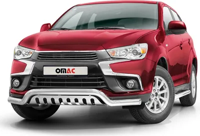 Produktbild von Frontbügel Frontschutzbügel für Mitsubishi ASX 2017-2022 Silber mit ABE Stahl