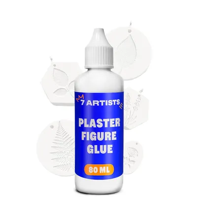 Produktbild von 7 Artists Gipskleber 80 ml – Transparenter Bastelkleber für Gipsfiguren, Bastelgips & Ton | Starker Reparaturkleber für Innenbereiche