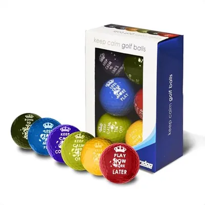 Lustige Golfbälle Set von 6 - Lustiges Geschenk für Golfer