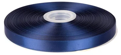 Productafbeelding van Solidchoice - 16mmx91m Dubbelzijdig Satijnen Lint Marineblauw voor Cadeauverpakking en Decoratie