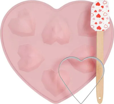 Immagine prodotto di Set da forno con motivo a cuore, rosa