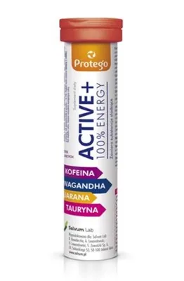 Obrázok produktu pre Protego Active + 100% Energy, 20 tabletek musujących