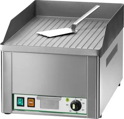 Obrázek produktu pro KBS Elektrická grilovací deska 1 ohřívací zóna, žebrovaná, 3 kW, 335x570x300 mm, 230 V