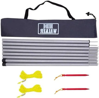 Produktbild von Famanu Verstellbare Zeltstange aus Stahl - Set von 2