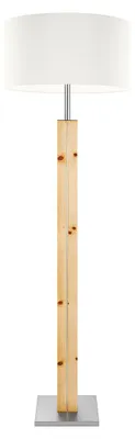 Produktbild von Stehleuchte Dana aus hellem, massivem Zirbenholz, naturfarben, 160 cm hoch