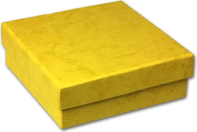 Image de SD Emballage cadeau jaune Boîte à bijoux 90x90x30mm Etui VE3093Y