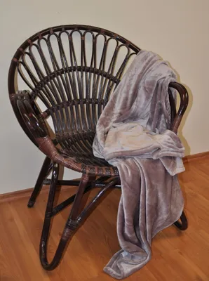 Produktbild von Rattansessel/Rattanstuhl Lentera, Fb. Darkbrown, inkl. Decke